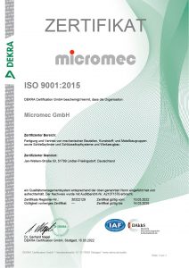 Micromec 2022 Zertifikat ISO-9001_2015